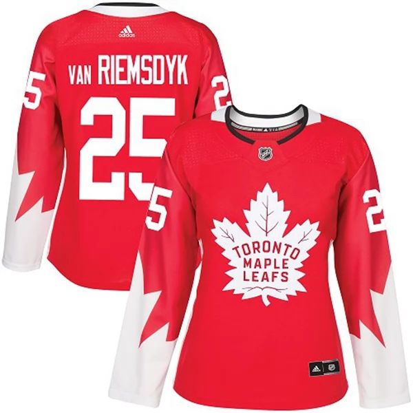 Damen Toronto Maple Leafs Trikot James Van Riemsdyk 25 Rot Alternate Authentic Alternate